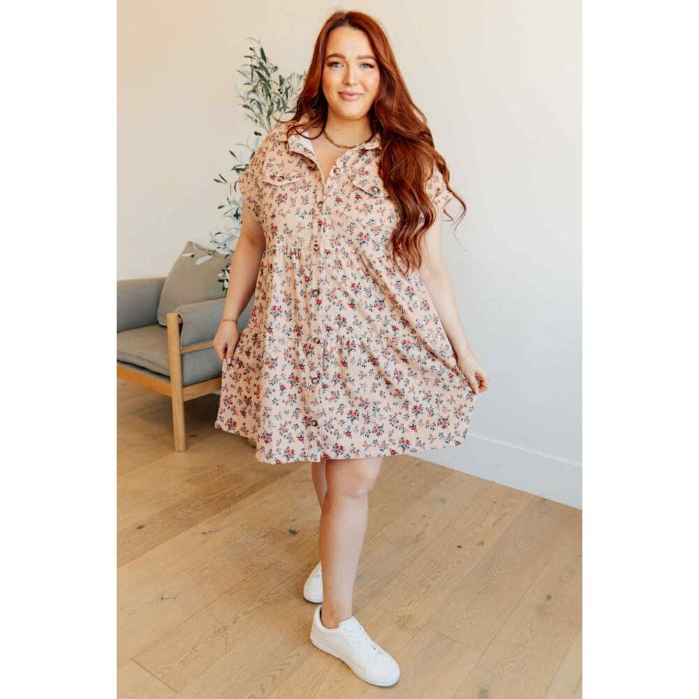 Emily Wonder Anywhere You Go Collared Fall Floral Dress, NWT, 1X